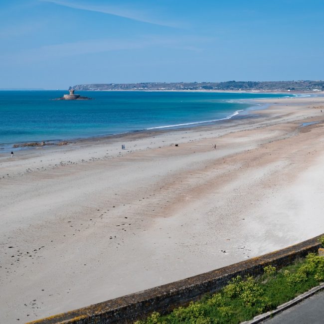 St Ouen`s Bay and the Five Mile Road, Jersey, Channel Islands