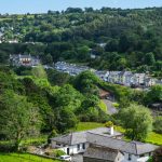 View from above the village of Laxey, Isle of Man