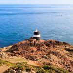 Noirmont Point Lighthouse, St. Aubin`s Bay, Jersey
