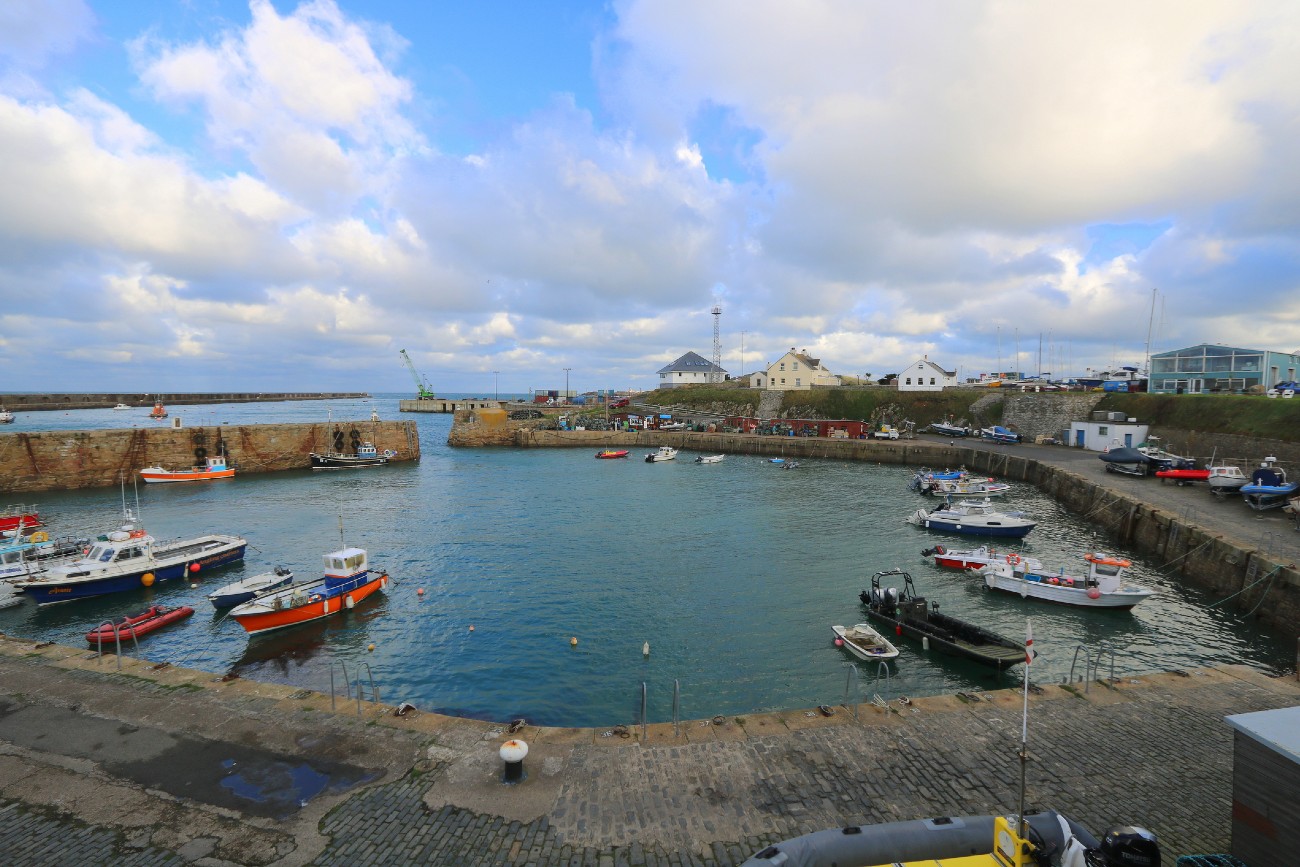 Historic Braye Harbour on the island of Alderney