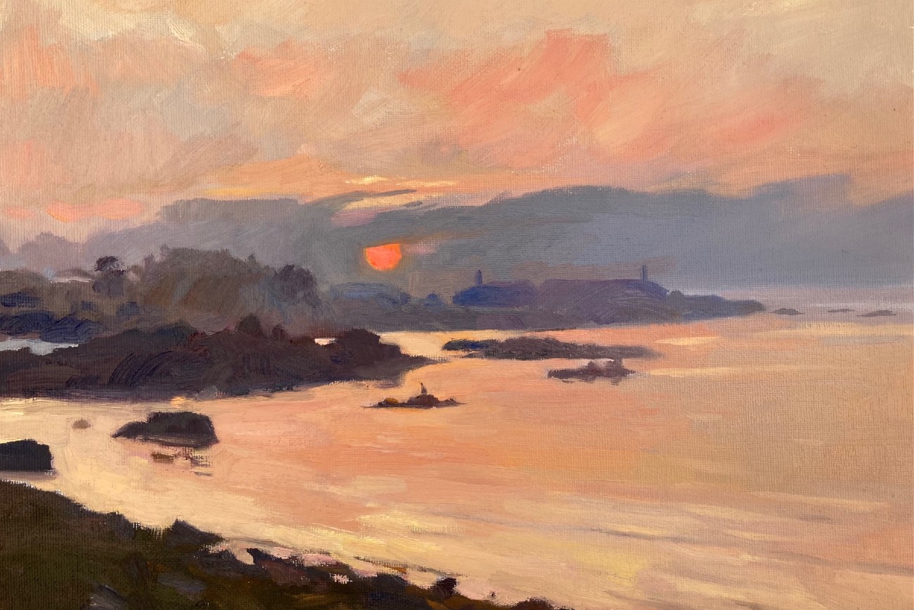 Sunrise over Guernsey by Rosanne Guille