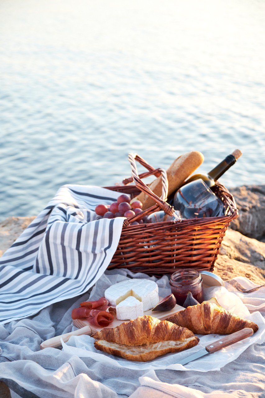 The perfect picnic on the beach