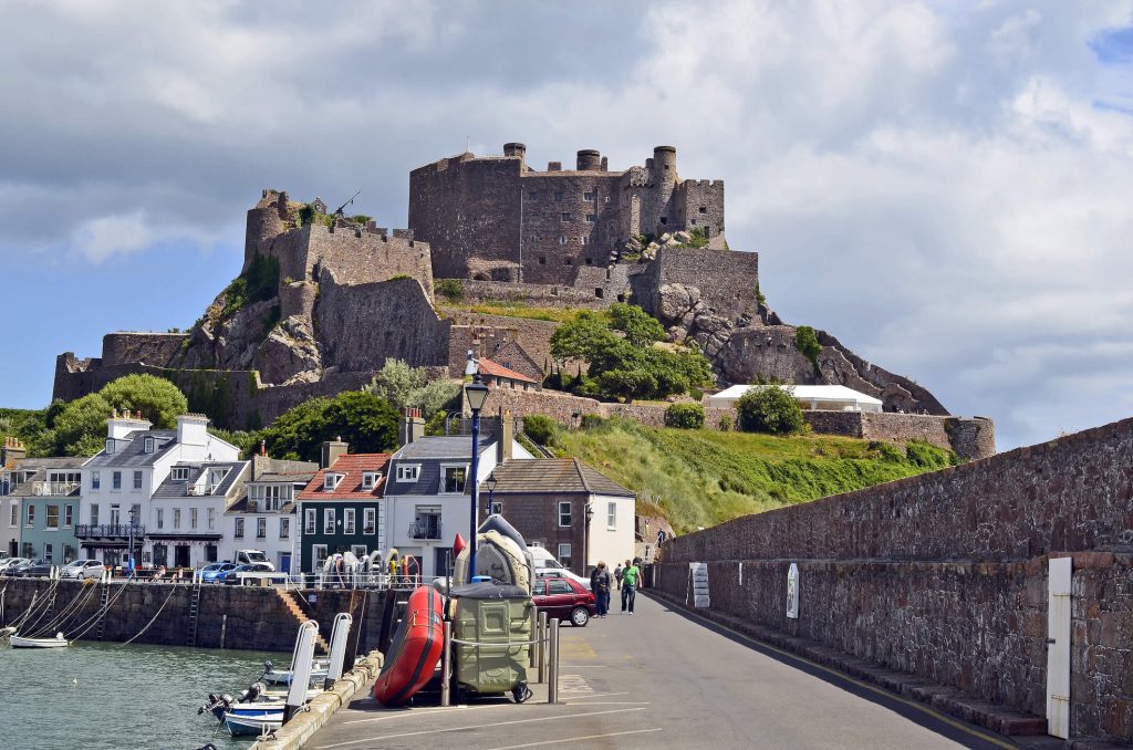 Gorey Castle in the Channel Islands