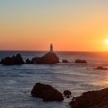 Picnic and sunset at Corbière Lighthouse