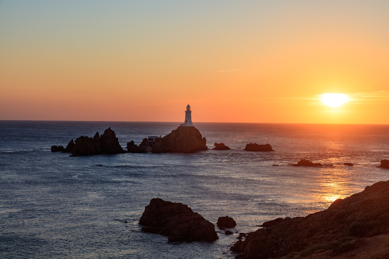 Picnic and sunset at Corbière Lighthouse