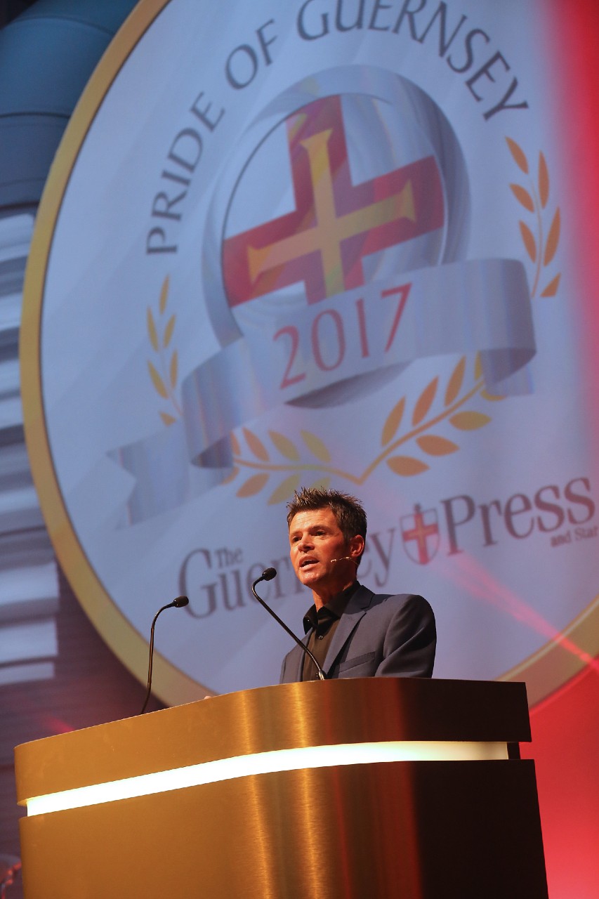 Carl Ward - Hosting the Pride of Guernsey Awards